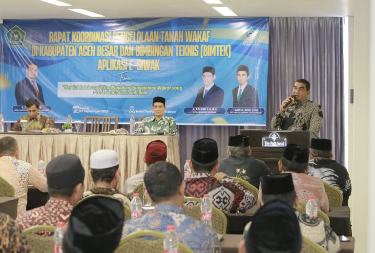 Kankemenag Aceh Besar Percepat Sertifikasi dan Optimalkan Tanah Wakaf untuk Atasi Kemiskinan