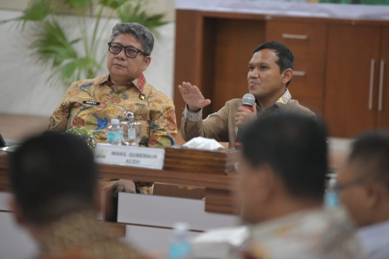 Wagub Aceh Bahas Rencana Pelayaran Langsung Krueng Geukueh-Penang dan Pengembangan Lapas Syariat dalam Rakor Kumham Imipas