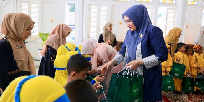 Bunda PAUD Aceh Gelar Open House, Sambut Ratusan Anak PAUD di Pendopo Gubernur