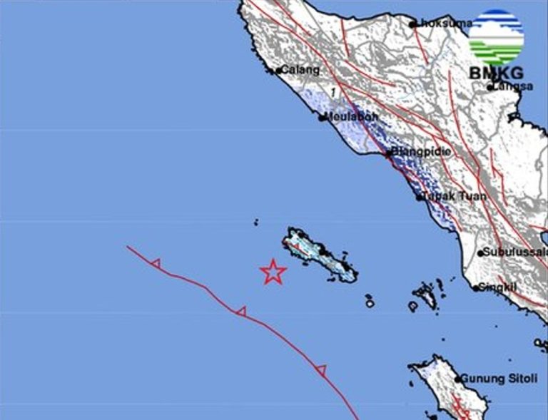 Gempa Bumi Magnitudo 4,9 Guncang Sinabang Aceh, Berpusat di Laut dengan Kedalaman 2 Km