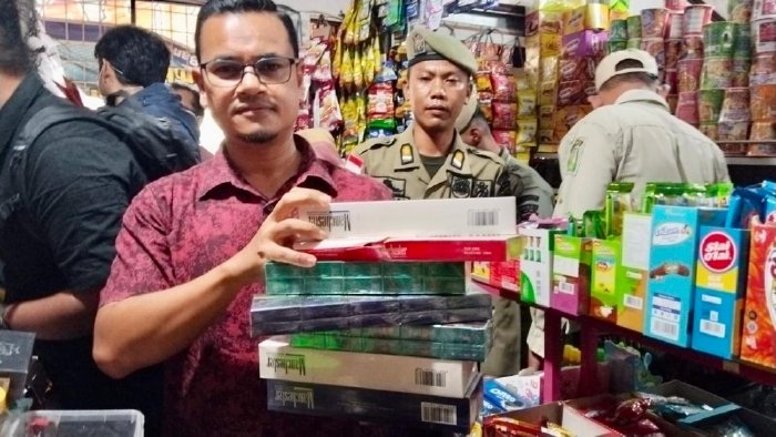 Satpol PP dan Bea Cukai Sita 14.500 Batang Rokok Ilegal di Banda Aceh