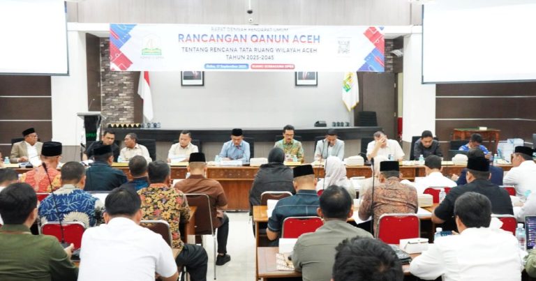 RTRW Aceh Ditetapkan Sebagai Pedoman Pembangunan Hingga 2042