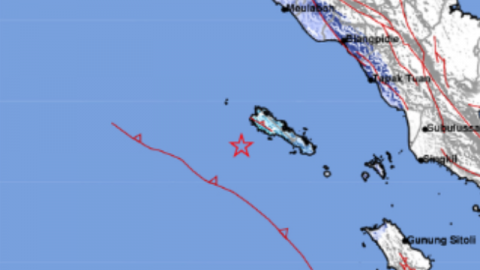 Gempa Magnitudo 4,9 Guncang Sinabang, Aceh