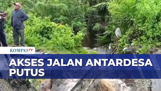 Jalan Antardesa di Aceh Barat Putus Akibat Hujan Deras dan Banjir