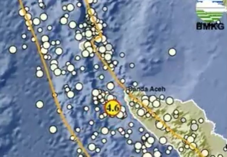 Gempa Magnitudo 4,6 Guncang Jantho Aceh Besar Siang Ini