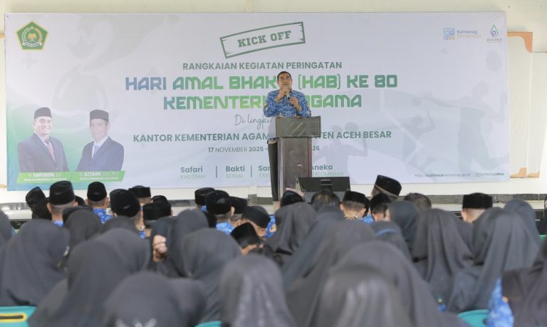 Kemenag Aceh Besar Resmi Mulai Rangkaian Peringatan Hari Amal Bhakti ke-80