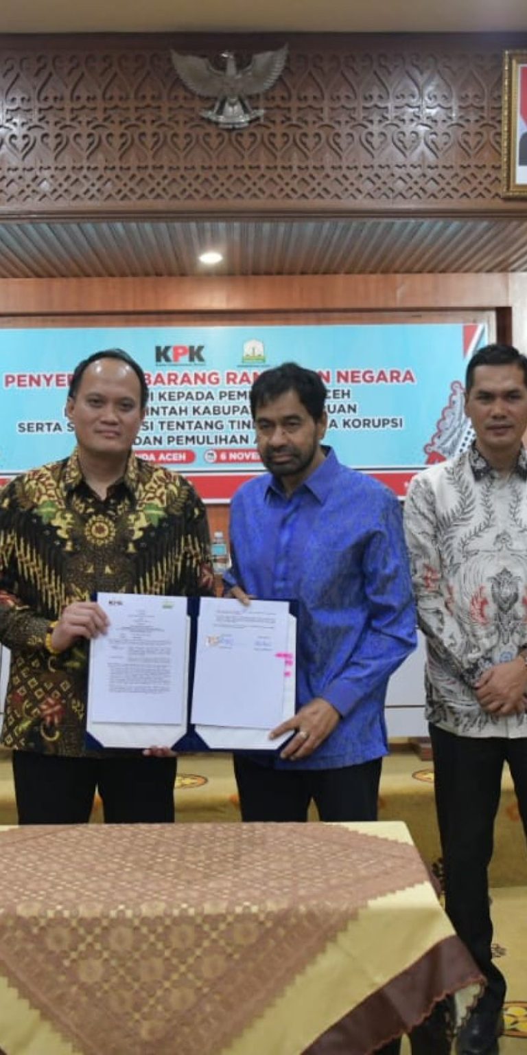 Pemerintah Aceh Terima Hibah Tanah Rampasan Korupsi dari KPK untuk Fasilitas Kantor di Aceh Barat
