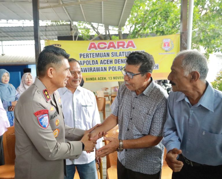 Silaturrahim dengan Keluarga Besar Purnawiran Polri, Kapolda Aceh Ajak Perkuat Kebersamaan