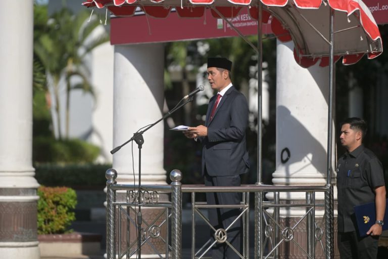 Sekda Aceh Pimpin Upacara Hari Lahir Pancasila, Tegaskan Pancasila Fondasi Perdamaian Dunia